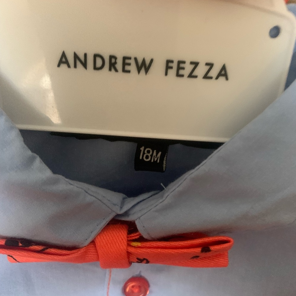 Andrew Fezza/ short set/ 18M / orange & blue